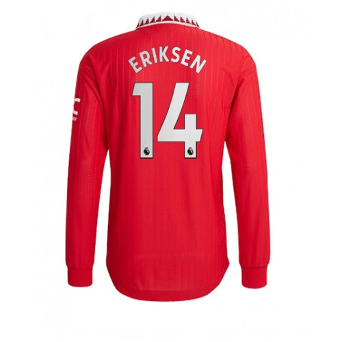 Dres Manchester United Christian Eriksen #14 Domaci 2022-23 Dugi Rukav